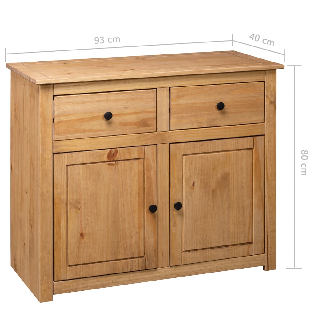 Skjenk Tre heltre furu 93x40x80 cm Panama Range