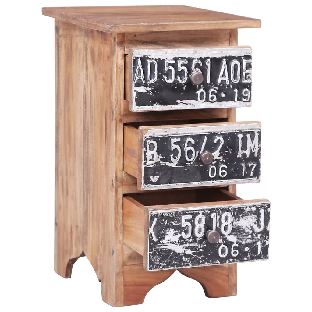 Nattbord Sengbord Tre heltre mahogni 30x30x51 cm
