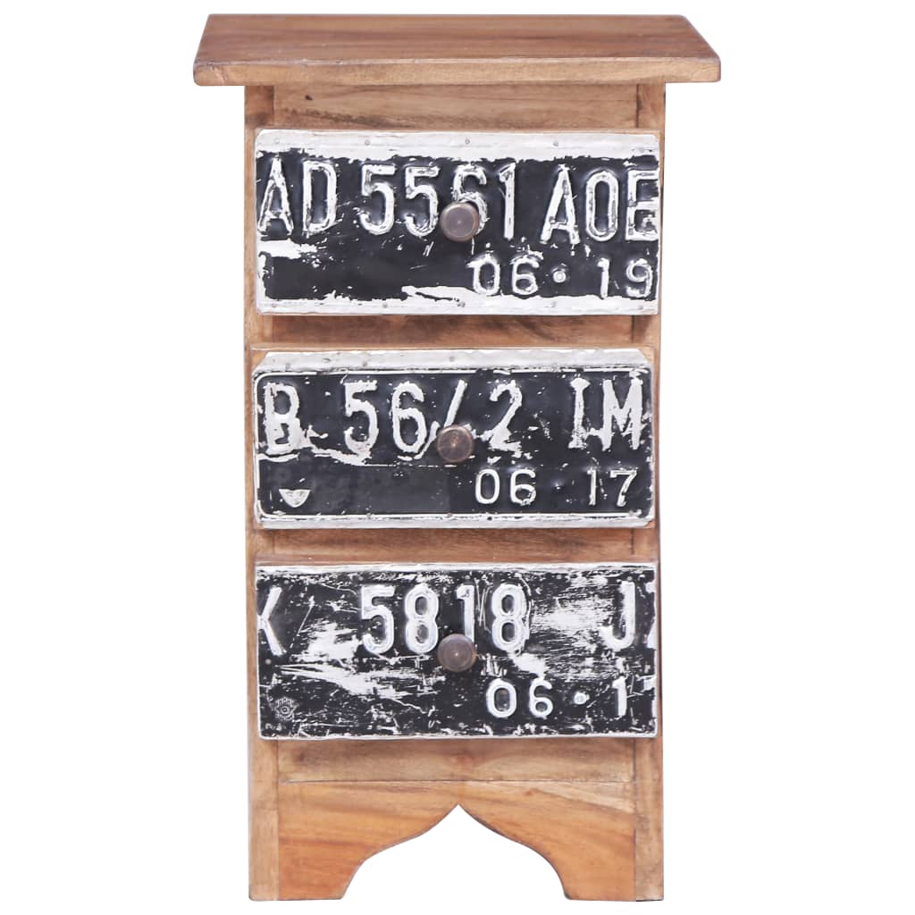 Nattbord Sengbord Tre heltre mahogni 30x30x51 cm