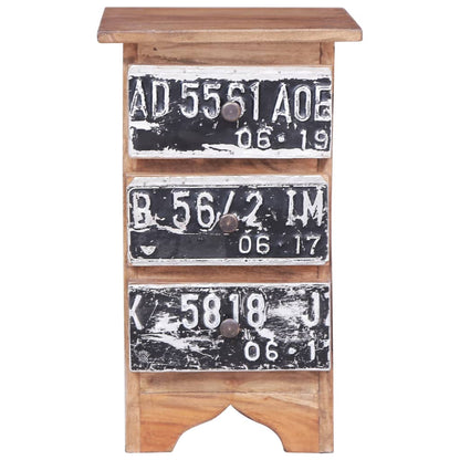 Nattbord Sengbord Tre heltre mahogni 30x30x51 cm
