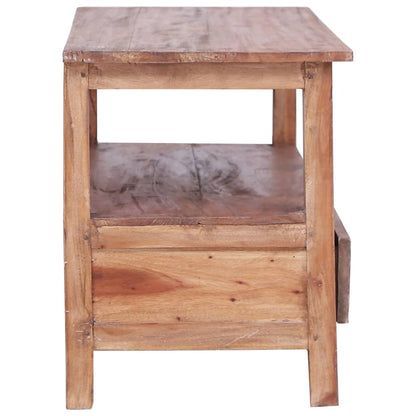 TV-Møbel Tre TV-benk 90x40x50 cm gjenvunnet heltre