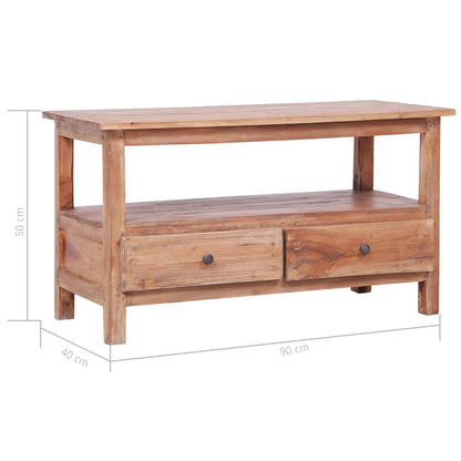 TV-Møbel Tre TV-benk 90x40x50 cm gjenvunnet heltre