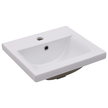 Baderomservant Innebygd 42x39x18 cm keramisk hvit