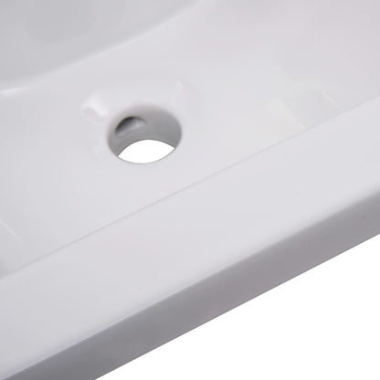 Baderomservant Innebygd 42x39x18 cm keramisk hvit