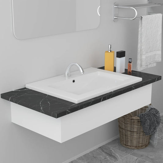 Baderomservant Innebygd 61x39,5x18,5 cm keramisk hvit