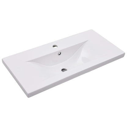 Baderomservant Innebygd 81x39,5x18,5 cm keramisk hvit