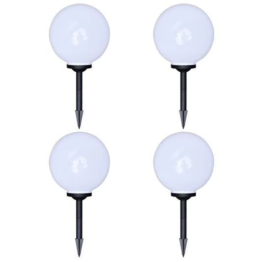 Hagebelysning Mark Solcelle LED-lamper for hagesti 4 stk 30 cm med jordpinne