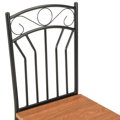 Spisestoler 2 stk brun MDF