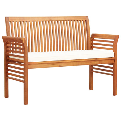 Hagebenk Tre 2-seters med pute 120 cm heltre akasie