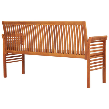 Hagebenk Tre 3-seters med pute 150 cm heltre akasie