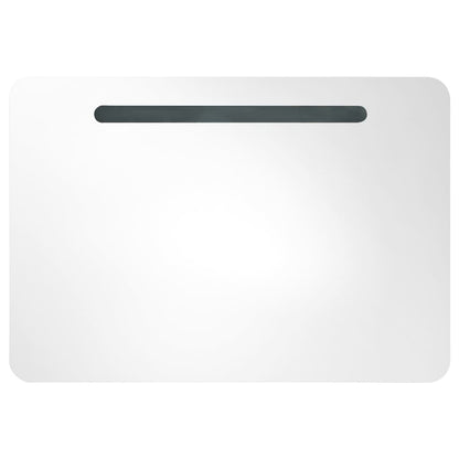 Baderomsspeil LED Speilskap til bad 80x9,5x55 cm
