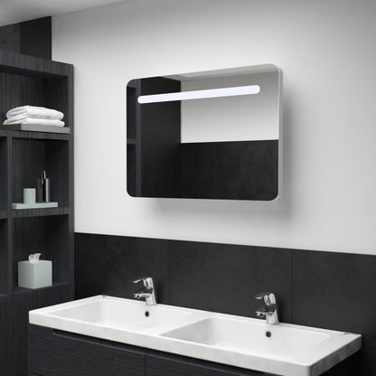 Baderomsspeil LED Speilskap til bad 80x9,5x55 cm
