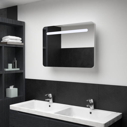 Baderomsspeil LED Speilskap til bad 80x9,5x55 cm