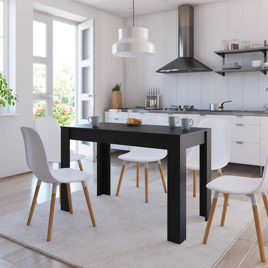 Spisebord Kjøkkenbord Svart 120x60x76 cm