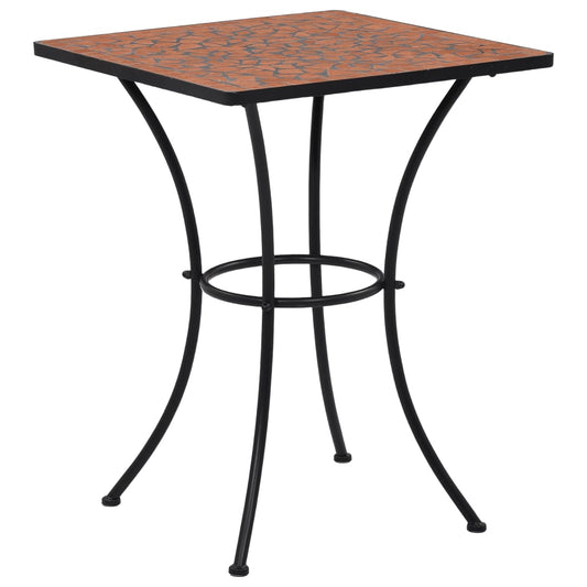 Cafébord Mosaikkbistrobord terrakotta 60 cm keramikk
