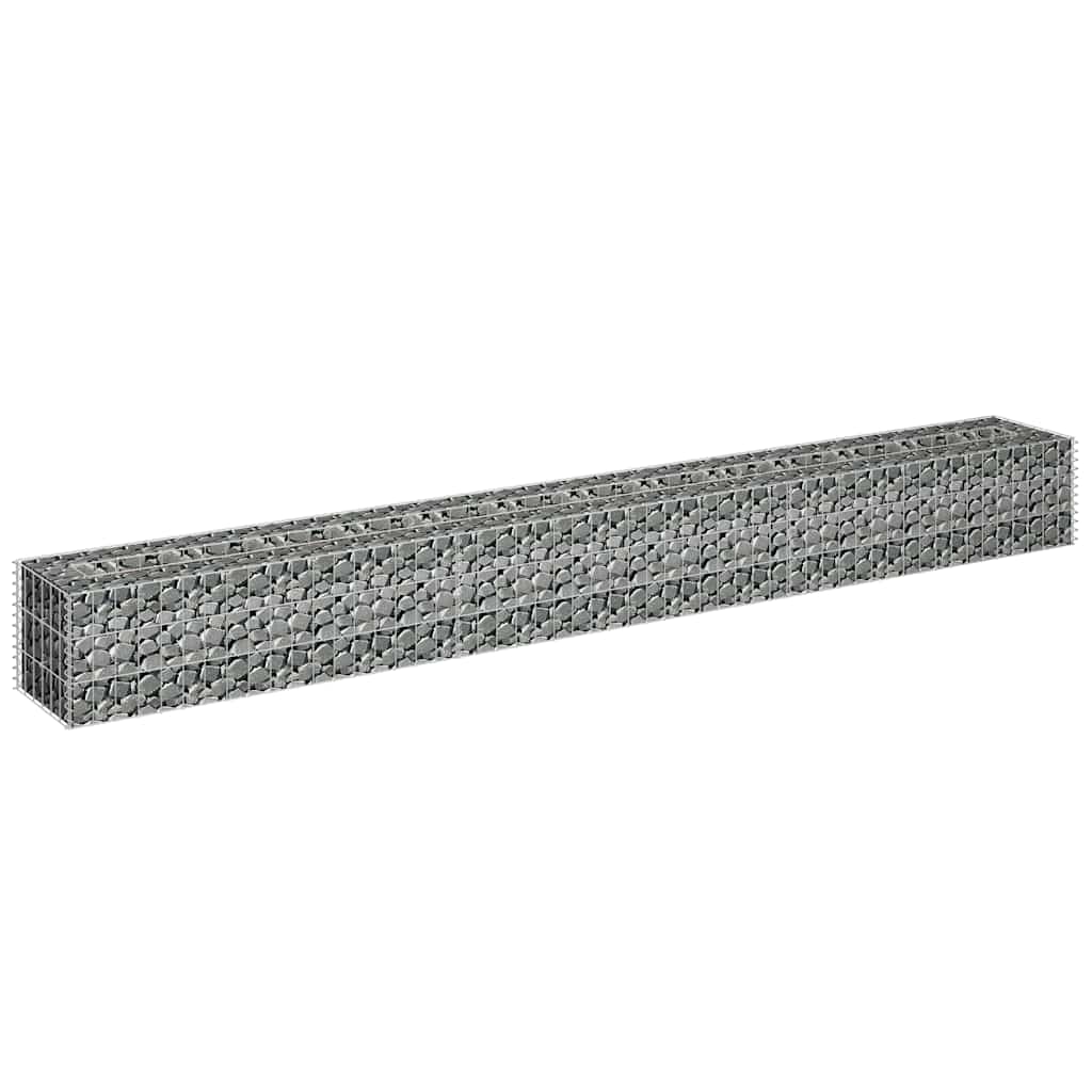 Gabion høybed galvanisert stål 270x30x30 cm