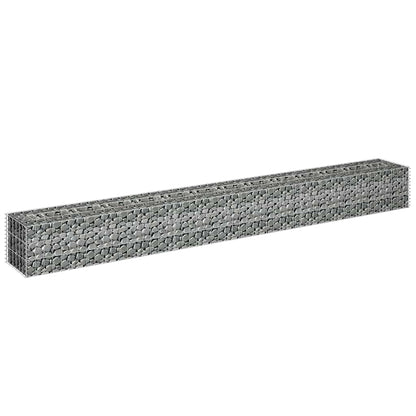 Gabion høybed galvanisert stål 270x30x30 cm