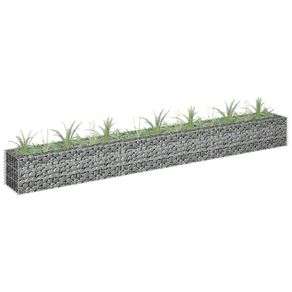 Gabion høybed galvanisert stål 270x30x30 cm