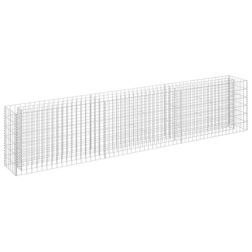 Gabion høybed galvanisert stål 270x30x60 cm