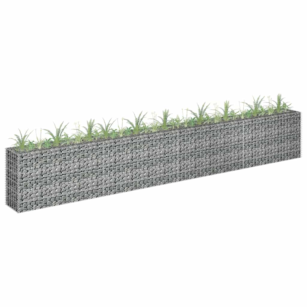 Gabion høybed galvanisert stål 360x30x60 cm