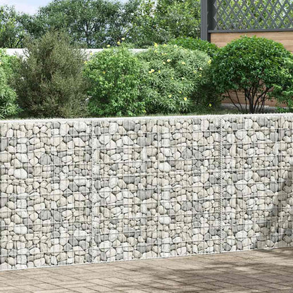 Gabion høybed trapesform galvanisert stål 150x20x100 cm