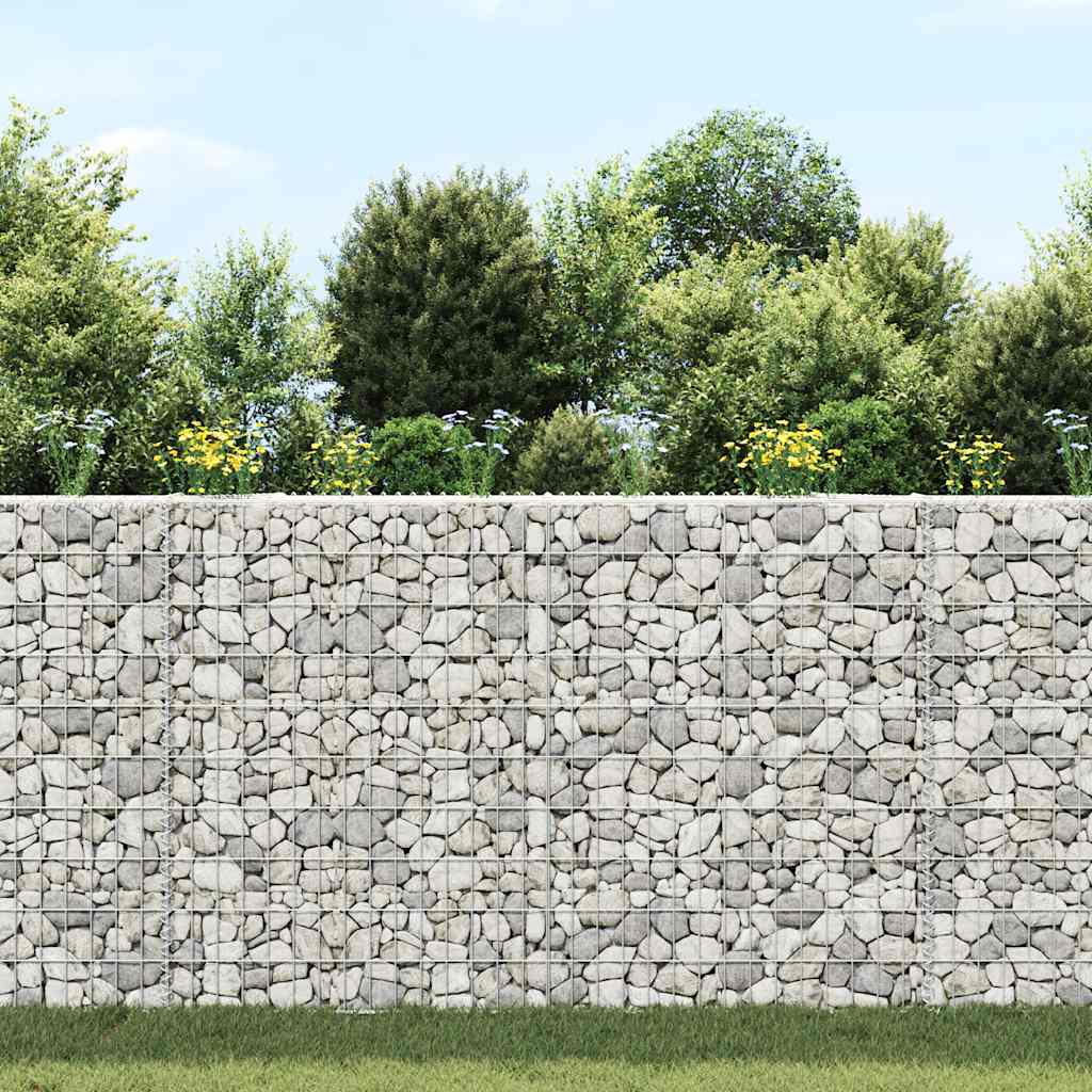 Gabion høybed trapesform galvanisert stål 150x20x100 cm