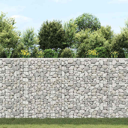 Gabion høybed trapesform galvanisert stål 150x20x100 cm