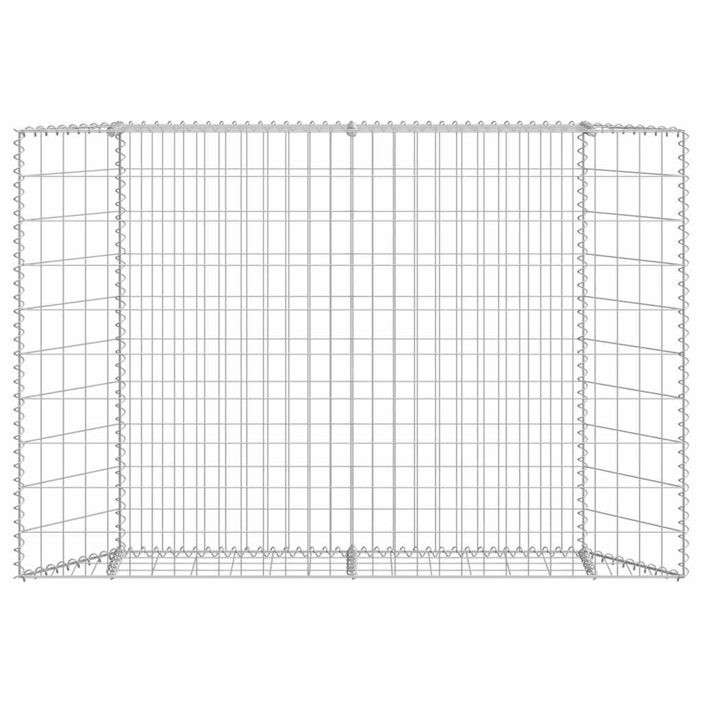 Gabion høybed trapesform galvanisert stål 150x20x100 cm