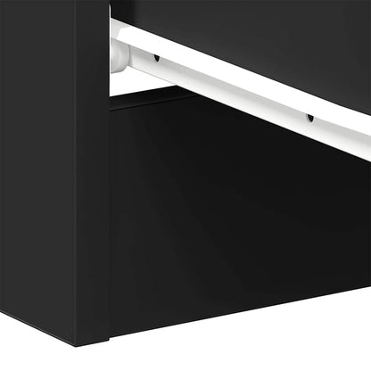 Nattbord Sengbord Svart 38x35x56 cm