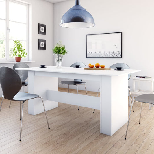 Spisebord Kjøkkenbord Hvit 180x90x76 cm