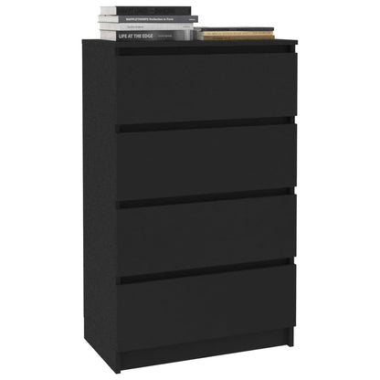 Kommode Svart 60x35x98,5 cm