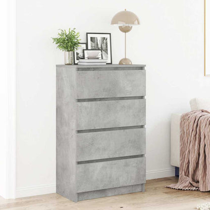 Kommode Betonggrå 60x35x98,5 cm