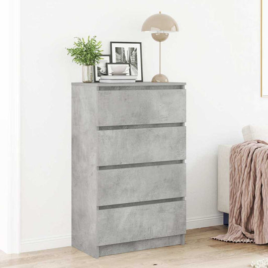 Kommode Betonggrå 60x35x98,5 cm