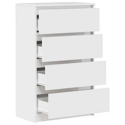 Kommode Høyglans Hvit 60x35x98,5 cm