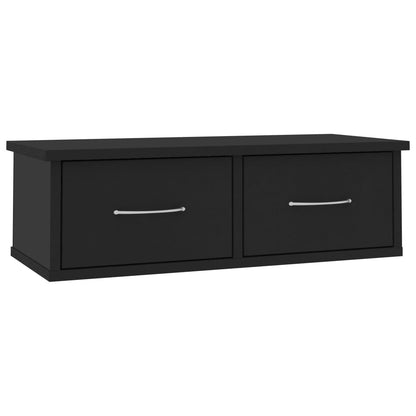 Vegghylle Svart Veggskuff 60x26x18,5 cm