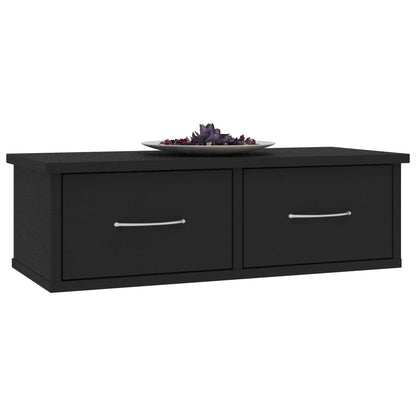 Vegghylle Svart Veggskuff 60x26x18,5 cm