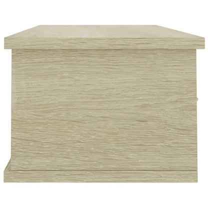 Vegghylle Sonoma Eik med skuff 88x26x18,5 cm