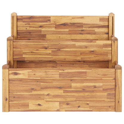 Plantekasse 2 etasjer 110x75x84 cm heltre akasie