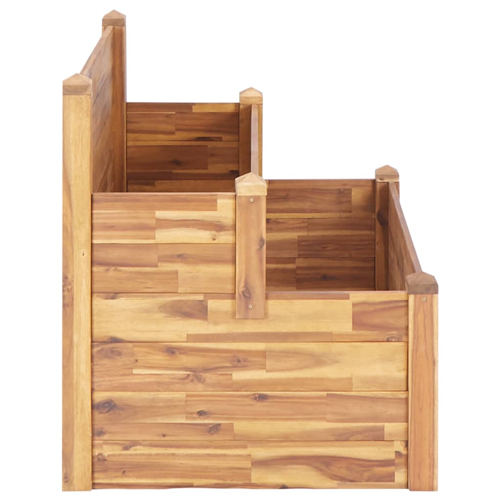 Plantekasse 2 etasjer 110x75x84 cm heltre akasie