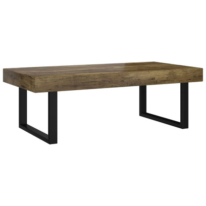 Salongbord Sofabord Svart mørkebrun 120x60x40 cm jern