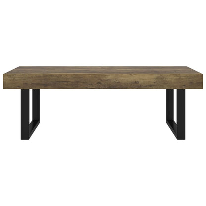 Salongbord Sofabord Svart mørkebrun 120x60x40 cm jern
