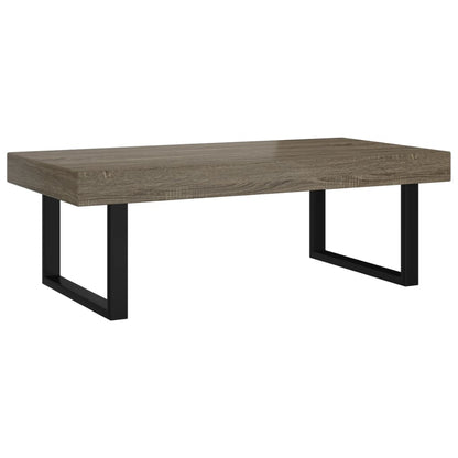 Salongbord Sofabord Grå og Svart 120x60x40 cm
