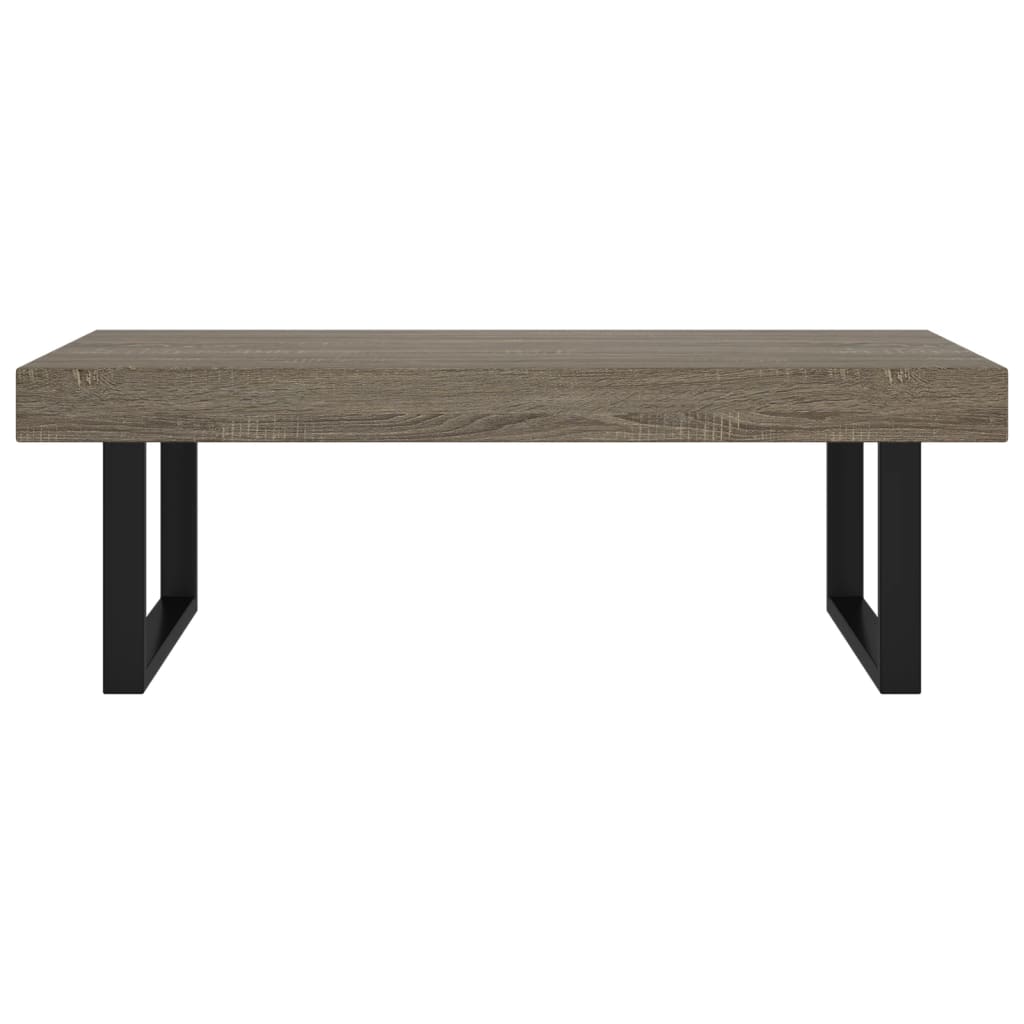 Salongbord Sofabord Grå og Svart 120x60x40 cm