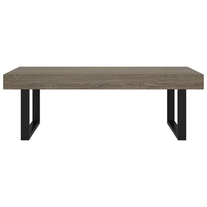 Salongbord Sofabord Grå og Svart 120x60x40 cm