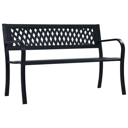 Hagebenk Metall 125 cm svart stål