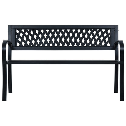 Hagebenk Metall 125 cm svart stål