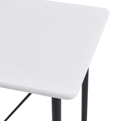 Barbord hvit 120x60x110 cm MDF