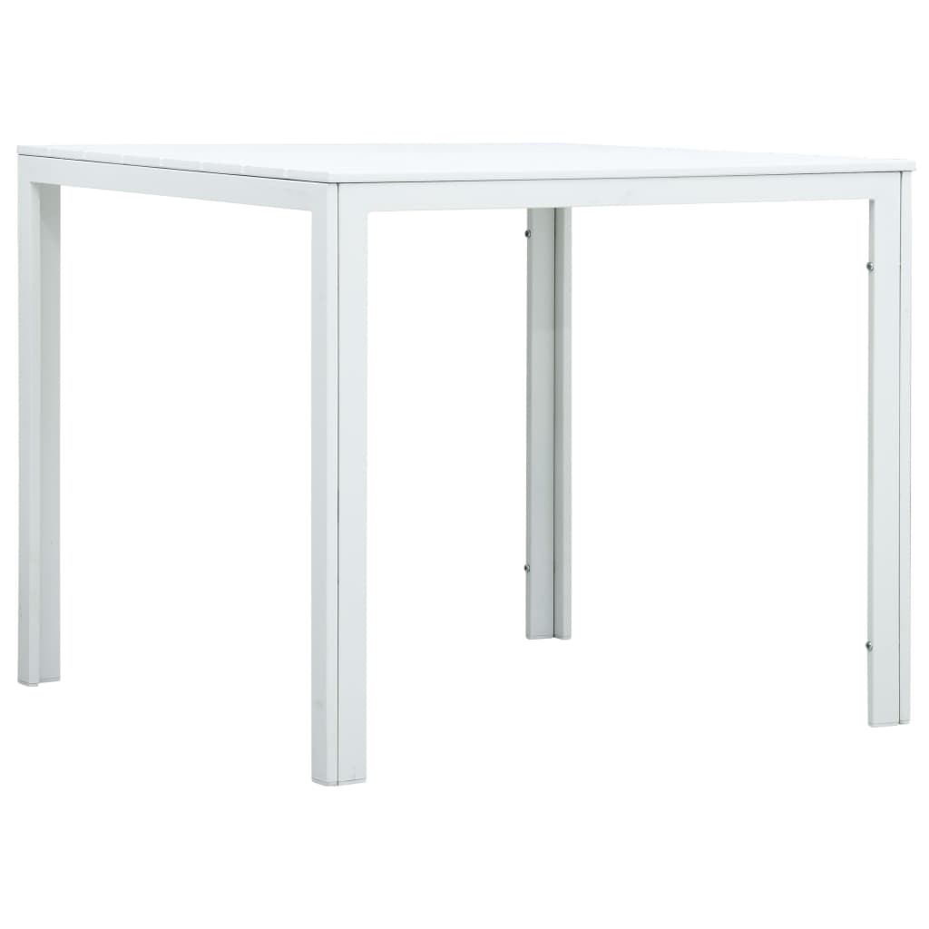 Salongbord Sofabord Hvit 78x78x74 cm HDPE treutseende