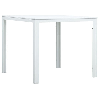 Salongbord Sofabord Hvit 78x78x74 cm HDPE treutseende