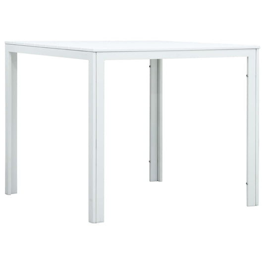 Salongbord Sofabord Hvit 78x78x74 cm HDPE treutseende